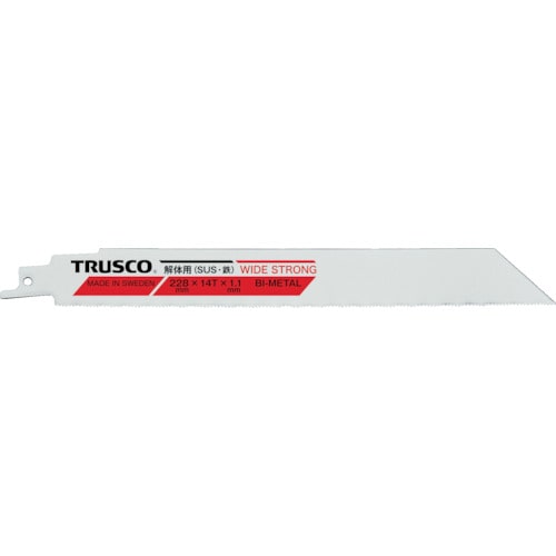 TRUSCO 幅広バイメタルセーバーソーブレード 解体用 228幅X1.1mm厚_