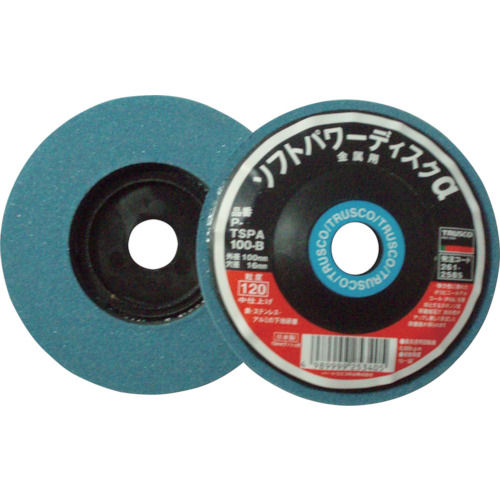 ＴＲＵＳＣＯ　ソフトパワーディスクα　金属用　Φ１００　５個入　４００＃＿