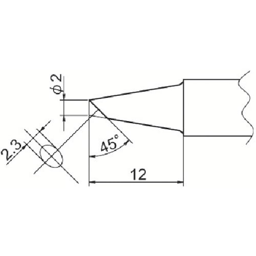 白光　こて先　２ＢＣ型＿