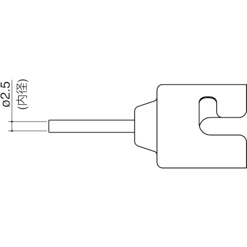 白光 ノズル シングル 2.5MM_