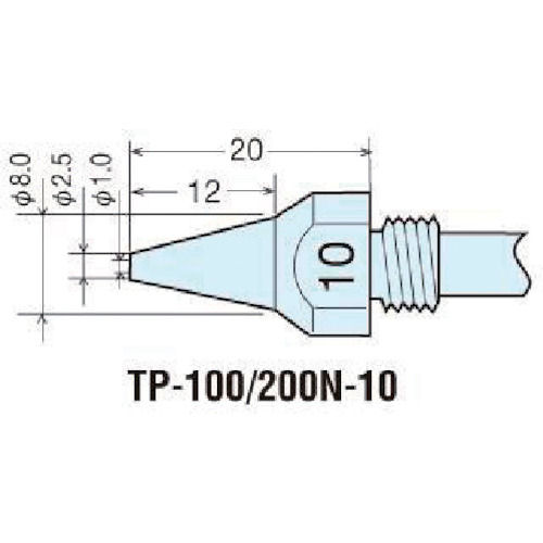 グット　替ノズルチップ１．０ｍｍ　（１本＝１ＰＫ）＿