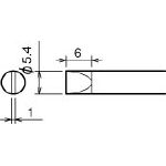 グット 替こて先 5.4D (1本=1PK)_