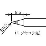 グット 溝付替こて先 BM (1本=1PK)_