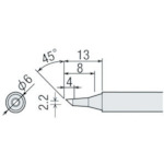 グット 替こて先2BC型PX2/PX3/SVS用_