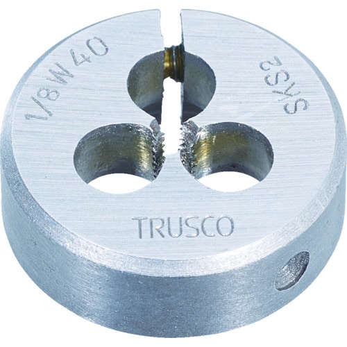 TRUSCO 丸ダイス SKS ウィット 38径 1/2W12_