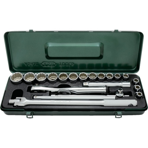 ＡＳＨ　レボウェイブソケットレンチセット１２．７□×２１ＰＣＳ＿