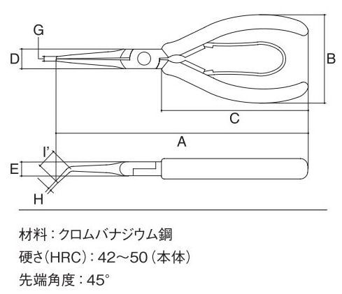 スリーピークス　ベントニードルノーズプライヤー　ＳＭ‐０４　