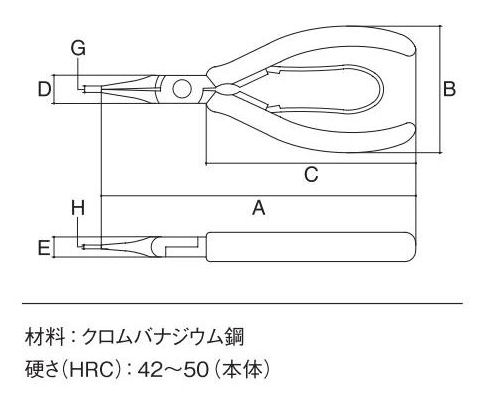 スリーピークス　ショートニードルノーズプライヤー　ＳＭ‐０５