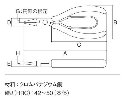 スリーピークス　ラウンドノーズプライヤー　ＳＭ‐０８　　　　