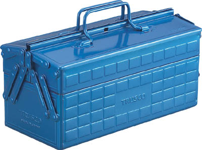TRUSCO 2段工具箱 350X160X215 ブルー_