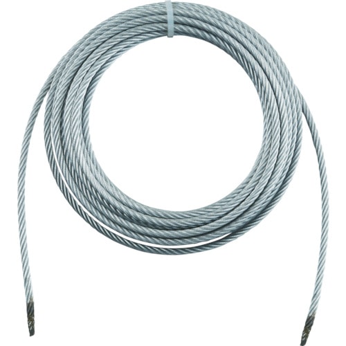 ＴＲＵＳＣＯ　手動ウインチ用ワイヤー　径１２×２０ｍ用（切りっ放し）＿
