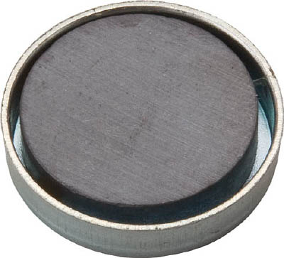 TRUSCO キャップ付フェライト磁石 外径28.8mm×厚み5.6mm 1個入り_