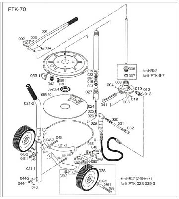 TRUSCO FTK70用 ノズル_