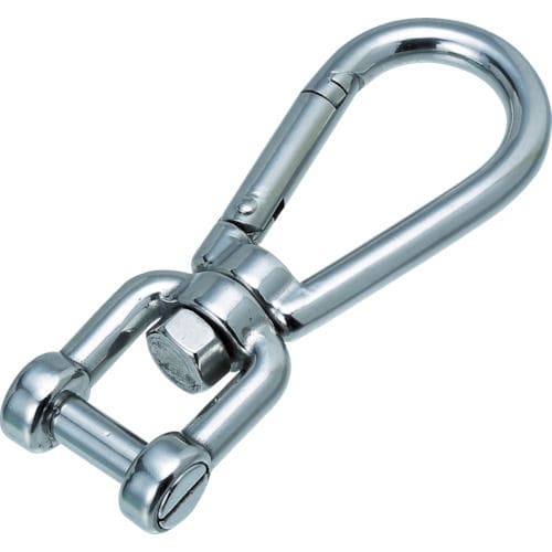 水本　ステンレス　スナップフックシャックル　線径５ｍｍ長さ７２ｍｍ　（１個入）＿