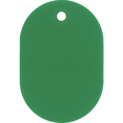 緑十字　小判札（無地札）　緑　６０×４０ｍｍ　スチロール樹脂＿