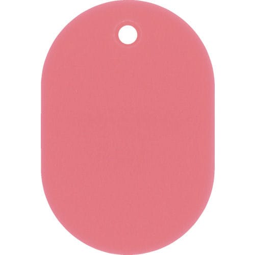 緑十字　小判札（無地札）　ピンク　６０×４０ｍｍ　スチロール樹脂＿