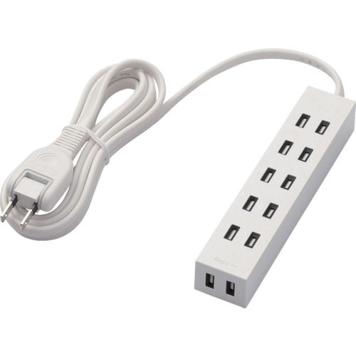 エレコム シャッタータップ flecc barra 6個口 2.0m ホワイト_
