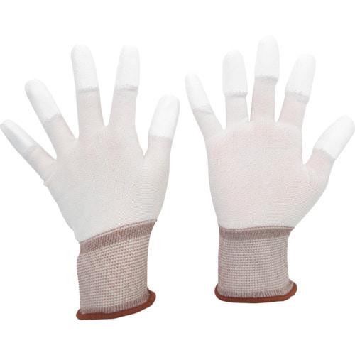 ミドリ安全　品質管理用手袋（指先コート）　１０双入　ＳＳサイズ＿