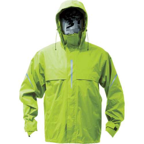 TRUSCO ベンチレーション(通気口)付レインスーツ ライム M_
