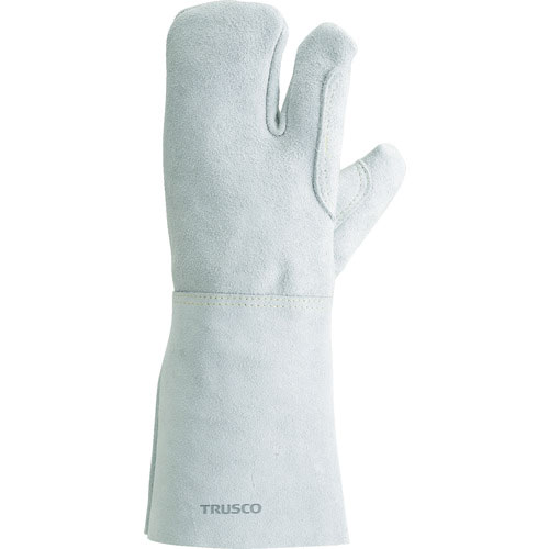 TRUSCO ケブラー糸使用溶接手袋 3本指 左手のみ 裏綿付_