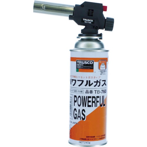 TRUSCO パワフルトーチ カセットガスタイプ_