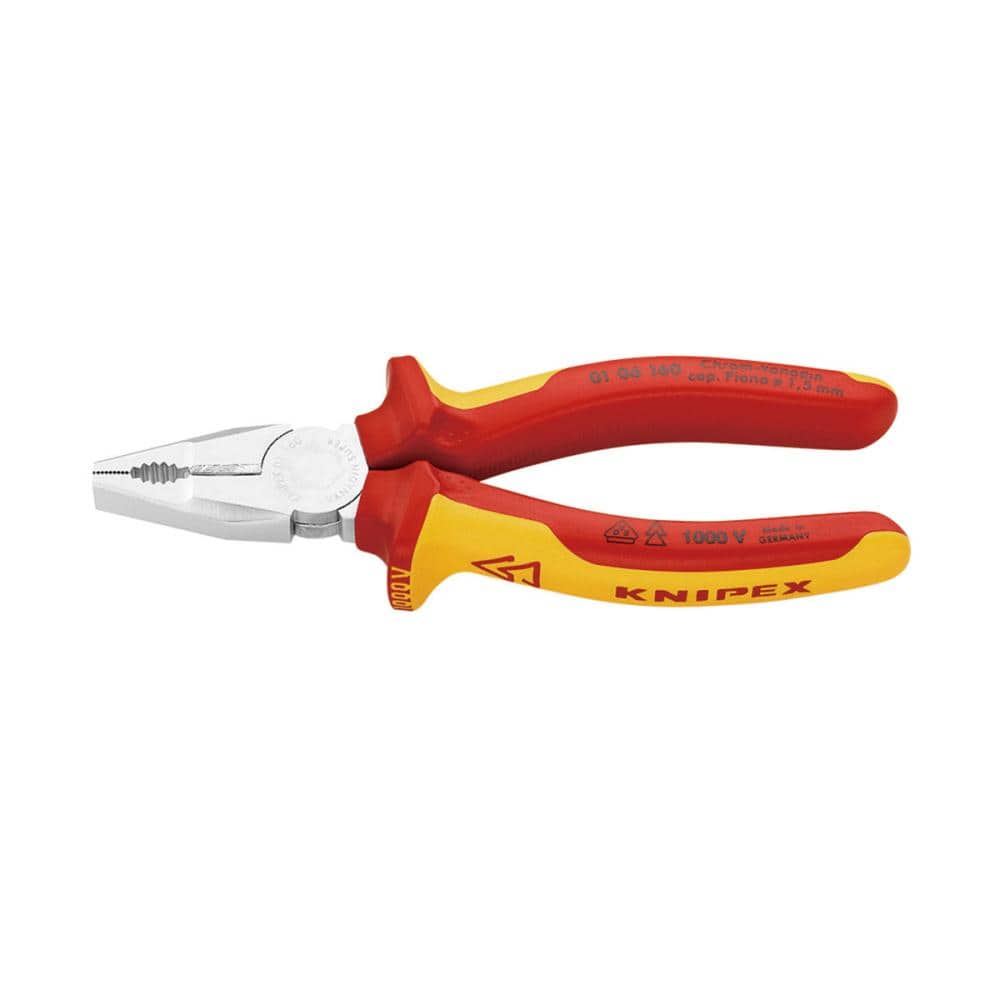 KNIPEX(クニペックス) 1000V 絶縁ペンチ 160mm 0106-160