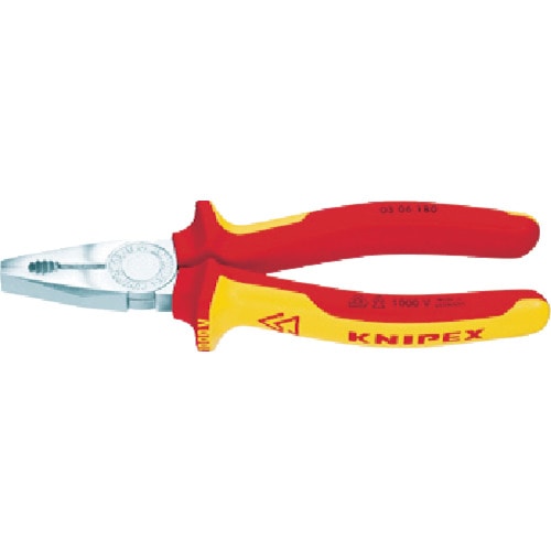 ＫＮＩＰＥＸ　０３０６－１６０　絶縁ペンチ　１０００Ｖ＿