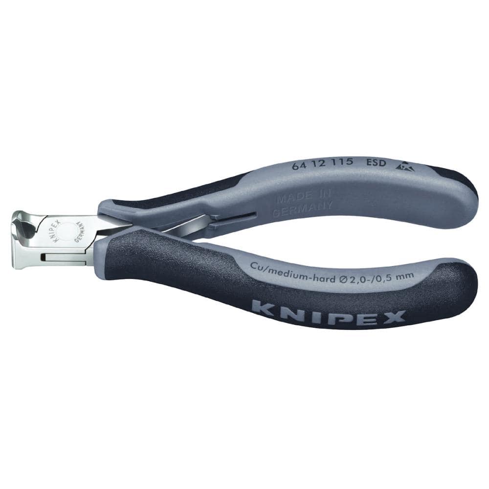 KNIPEX エレクトロニクス エンドカッティングニッパー ESD115mm 6412-115ESD