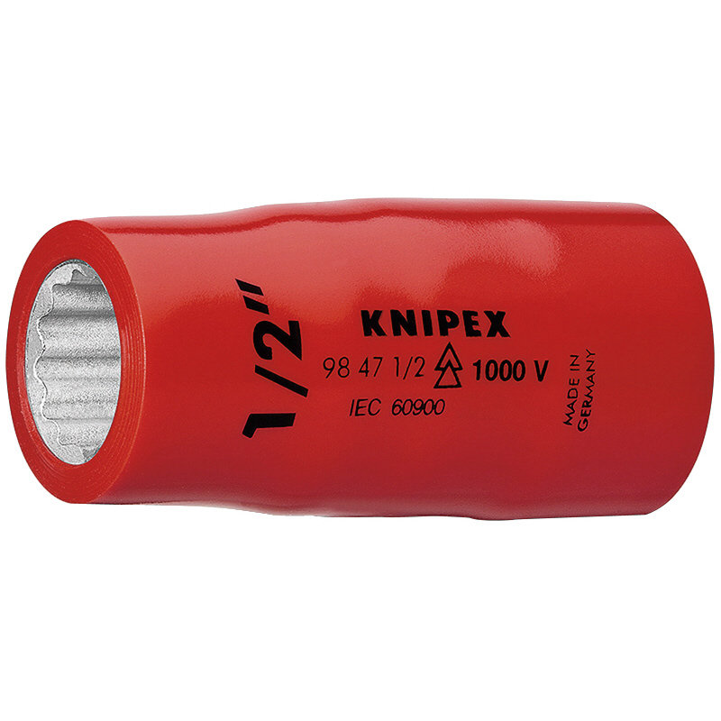 ＫＮＩＰＥＸ　１０００Ｖ　１／２差込　インチサイズ　絶縁ソケット　１／２　９８４７－１／２