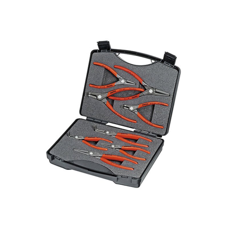 KNIPEX 8本組 精密スナップリングプライヤーセット プラスチックハンドル 002125