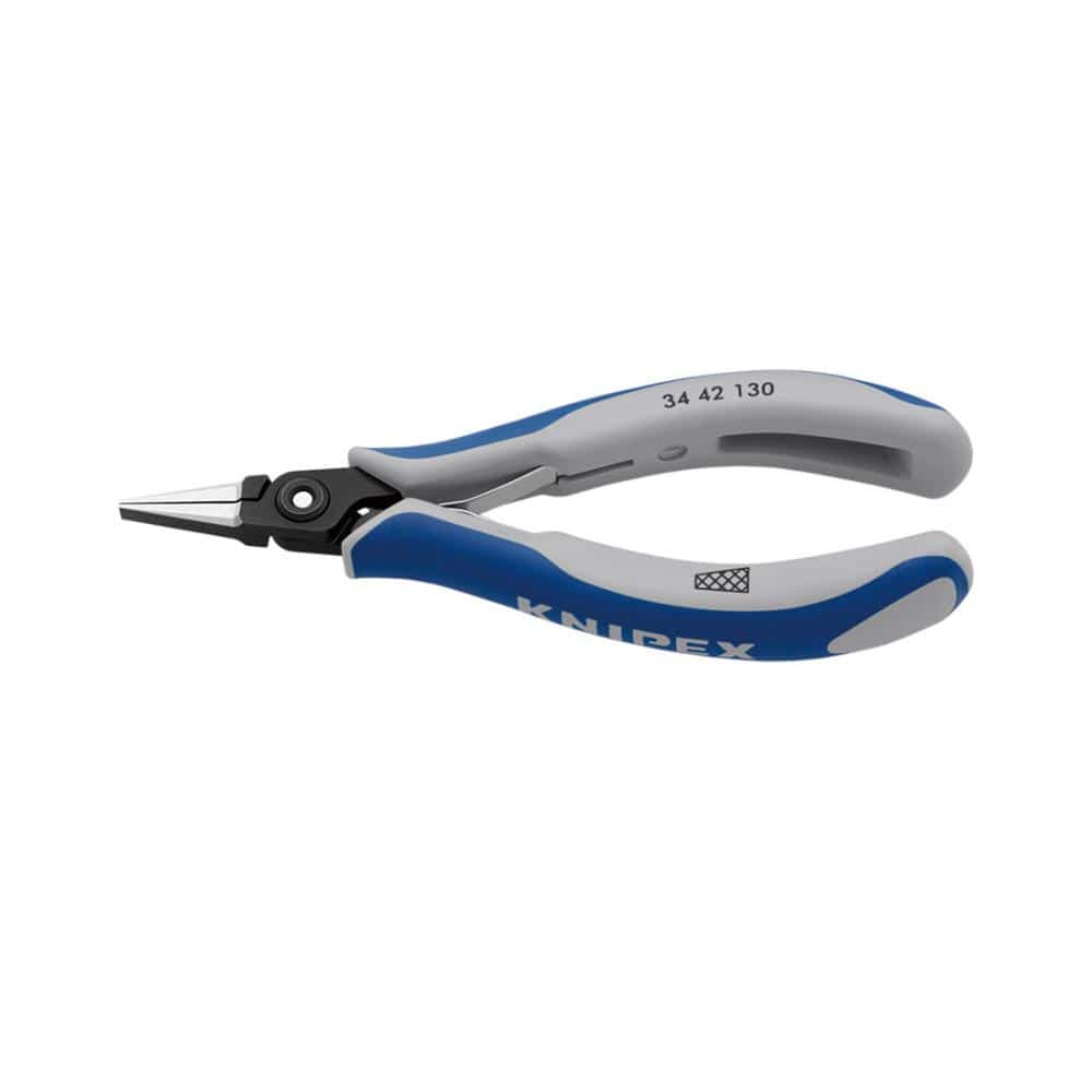 ＫＮＩＰＥＸ　平口　精密プライヤー　（つかみ面クロスメッシュ）　１３０ｍｍ　３４４２－１３０