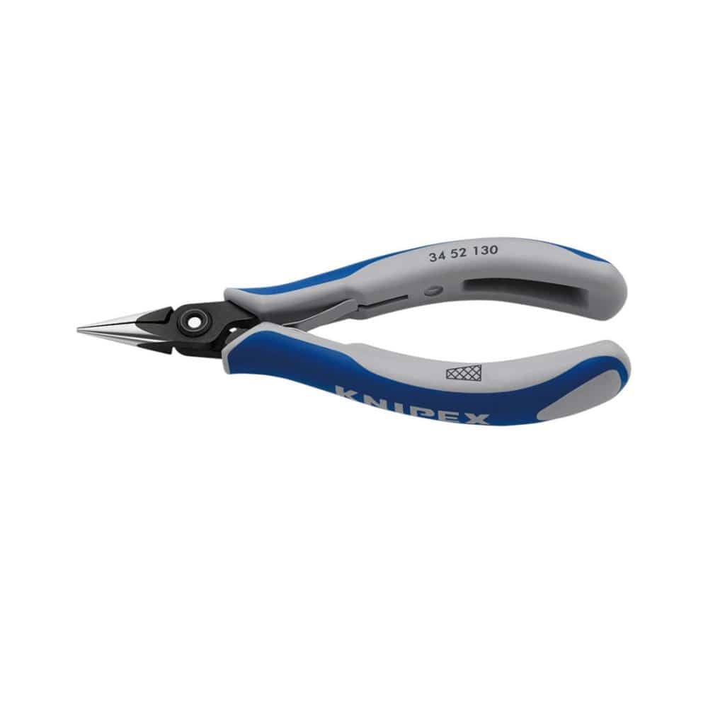 ＫＮＩＰＥＸ　丸口　精密プライヤー　（つかみ面クロスメッシュ）　１３０ｍｍ　３４５２－１３０