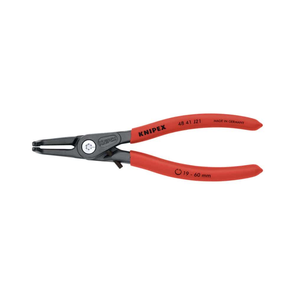 ＫＮＩＰＥＸ　ストッパー付穴用精密スナップリングプライヤー　９０°曲　先端１．８ｍｍ４８４１－Ｊ２１