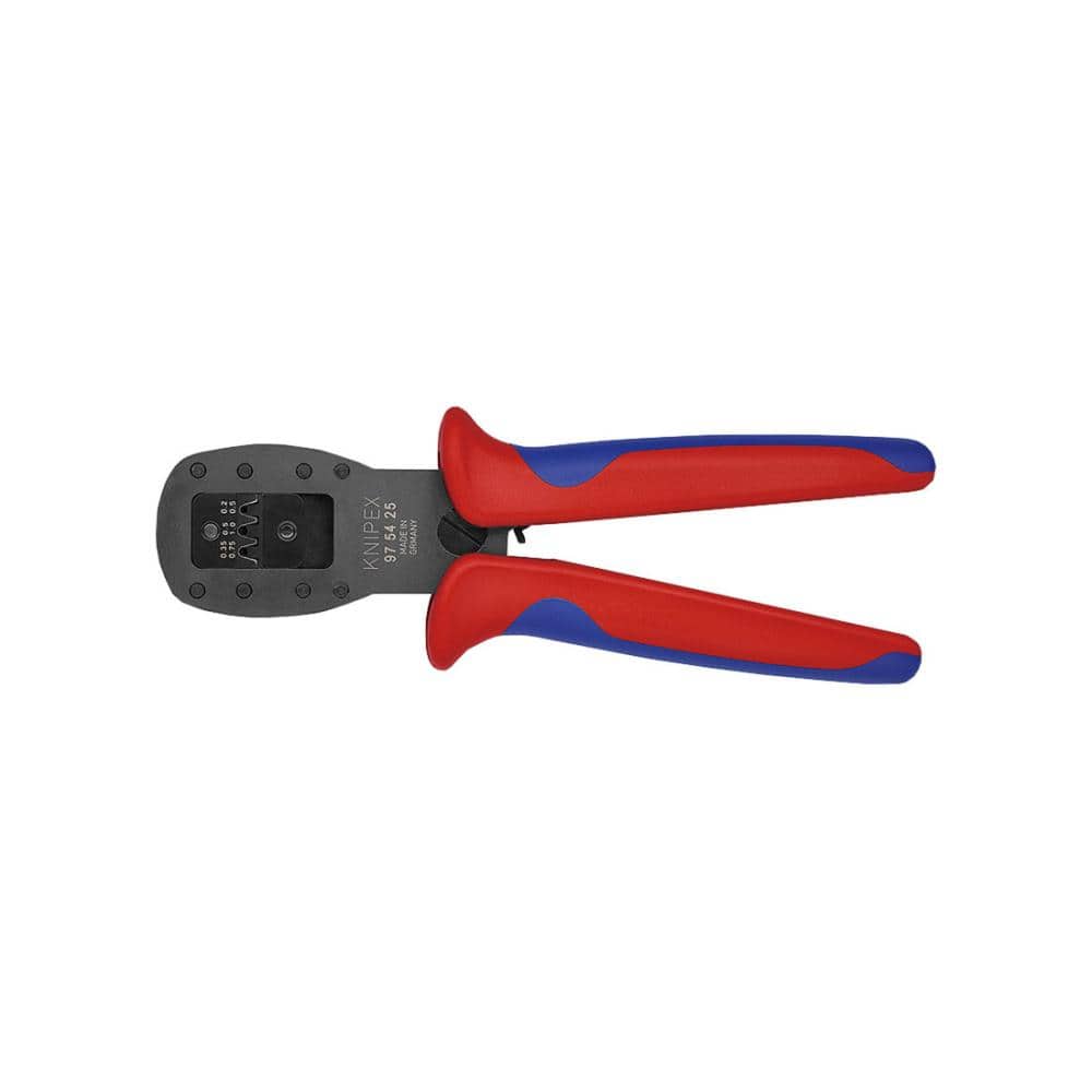 KNIPEX 超小型プラグ用圧着プライヤー 190mm コンフォートハンドル 9754-25