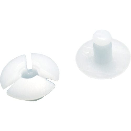 TRUSCO プラスチック留め具 フランジ径12mm板厚4.0mm以下用20S入_