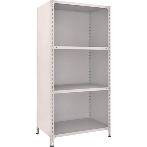 ＴＲＵＳＣＯ　軽量棚背板・側板付　Ｗ８７５ＸＤ６００ＸＨ１８００　４段　ネオグレー＿