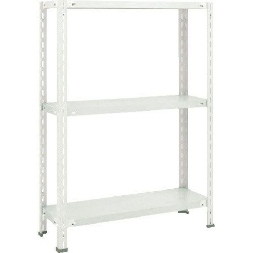 ＴＲＵＳＣＯ　軽量棚　中棚ボルトレス型１５００Ｘ６００Ｘ１２００　３段　ネオグレー＿