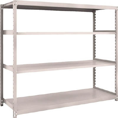 ＴＲＵＳＣＯ　Ｍ２型軽中量棚　１７６０Ｘ６００ＸＨ１５００　４段　単体　ネオグレー＿