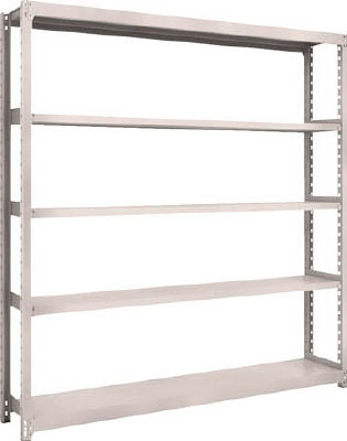 ＴＲＵＳＣＯ　Ｍ２型軽中量棚　１７６０Ｘ３００ＸＨ１８００　５段　単体　ネオグレー＿