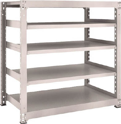 ＴＲＵＳＣＯ　Ｍ３型中量棚　１２００Ｘ７２１ＸＨ１２００　５段　単体　ネオグレー＿