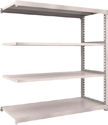 ＴＲＵＳＣＯ　Ｍ３型中量棚　１８００Ｘ７２１ＸＨ１８００　４段　連結　ネオグレー＿