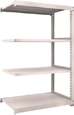 ＴＲＵＳＣＯ　Ｍ５型中量棚　１２００Ｘ７２１ＸＨ１８００　４段　連結　ネオグレー＿