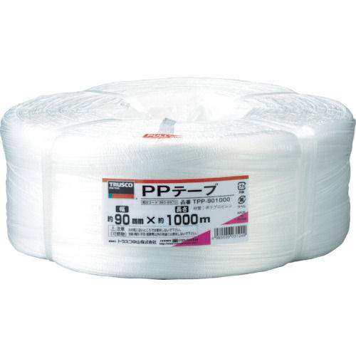 TRUSCO PPテープ 幅90mmX長さ1000m_