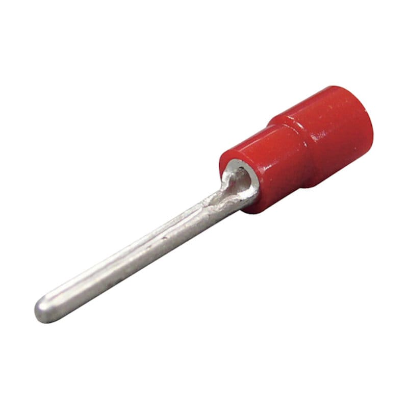 ニチフ　絶縁被覆付棒形圧着端子　ＴＭＥＸ　ＴＣ－１．２５－１１　赤　１００個入り