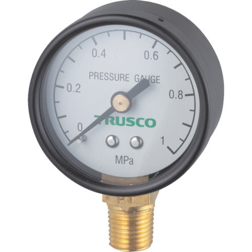 TRUSCO 圧力計 表示板径Φ50 立型口径R1/4表示 _
