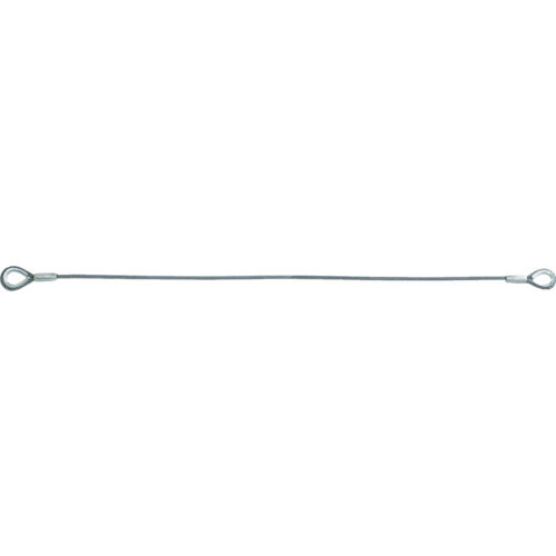 ＴＲＵＳＣＯ　ワイヤロープスリング　Ｅタイプ　アルミロック　１２ｍｍＸ２ｍ　＿