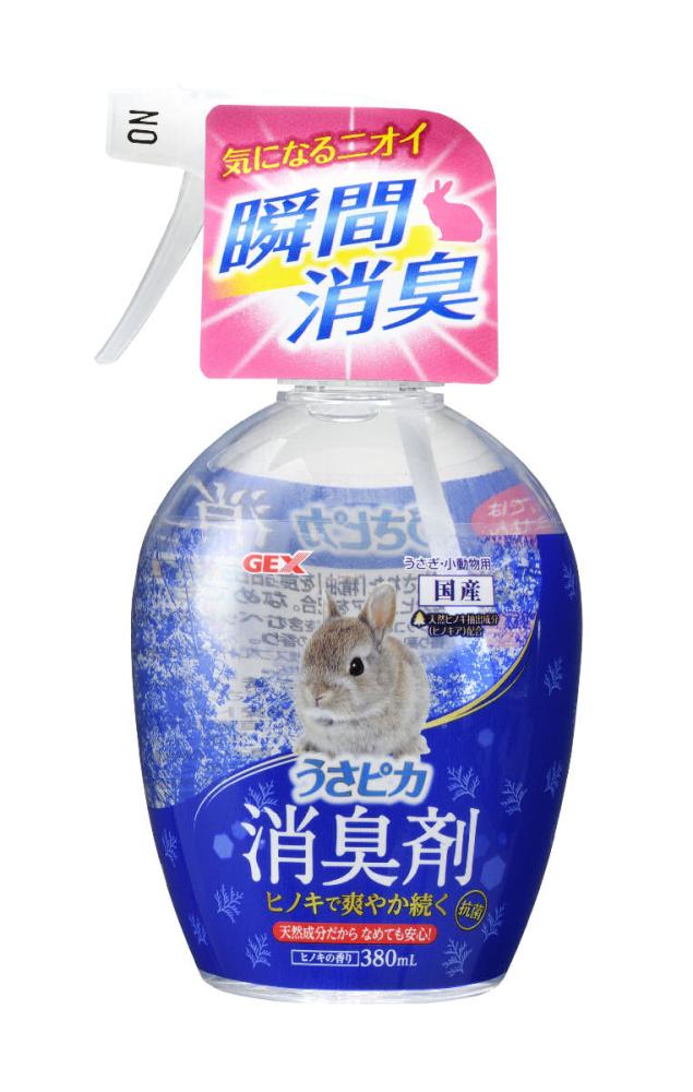GEX うさピカ 消臭剤 ヒノキの香り 380mL