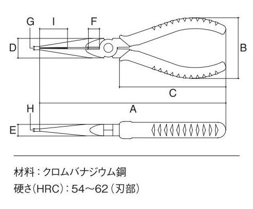 スリーピークス　ラジオペンチ　ＲＰ‐１２５Ｚ　　　　　　　　