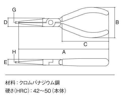 スリーピークス　先細ペンチ　ＮＮＰ‐１５０Ｇ　　　　　　　　