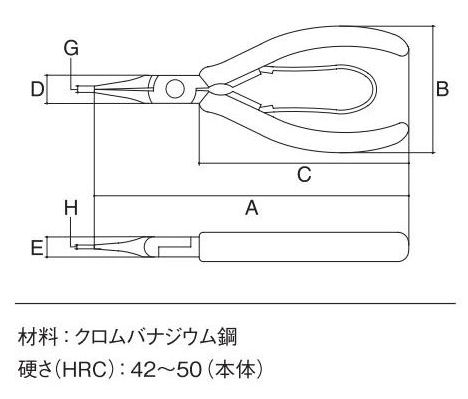 スリーピークス　ショートノーズプライヤー　ＳＮＰ‐１１５　　